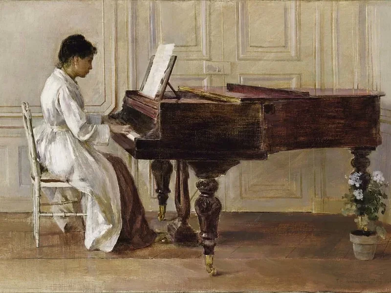 1852-Theodore Robinson - Al pianoforte - Smithsonian American Art Museum